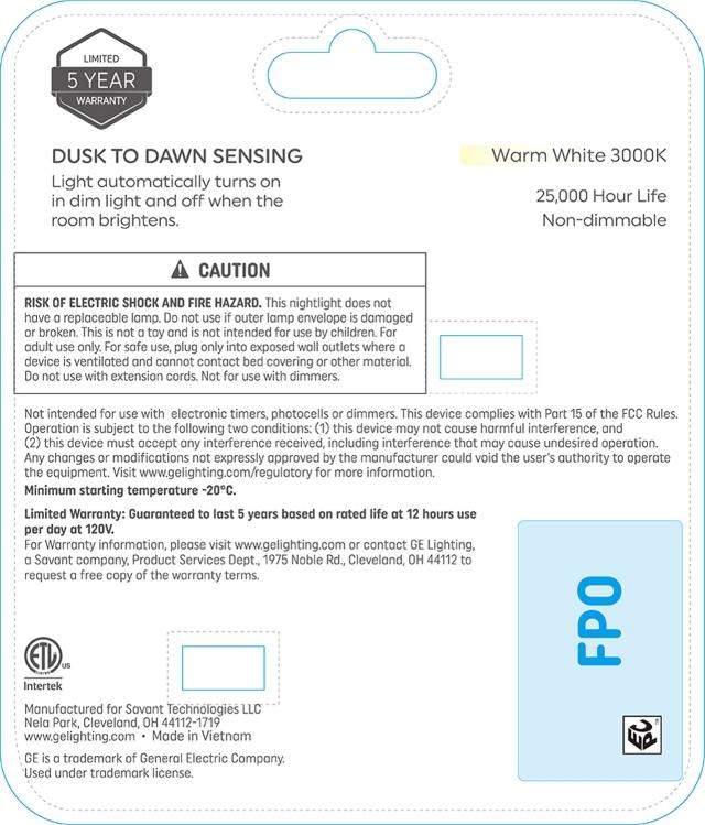 GE LED Tapered Night Light, Dusk to Dawn (2-Pack)