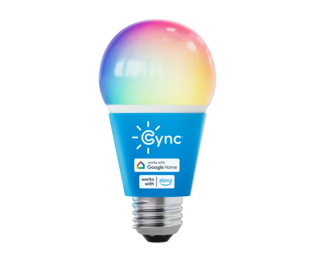 GE Cync Dynamic Effects A19 Smart LED Light Bulb, Color Changing Smart WiFi Light, Works with Alexa and Google Home