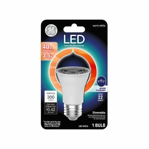 GE Classic LED 40 Watt Replacement, Warm White, PAR16 Indoor Floodlight Bulb (1 Pack)