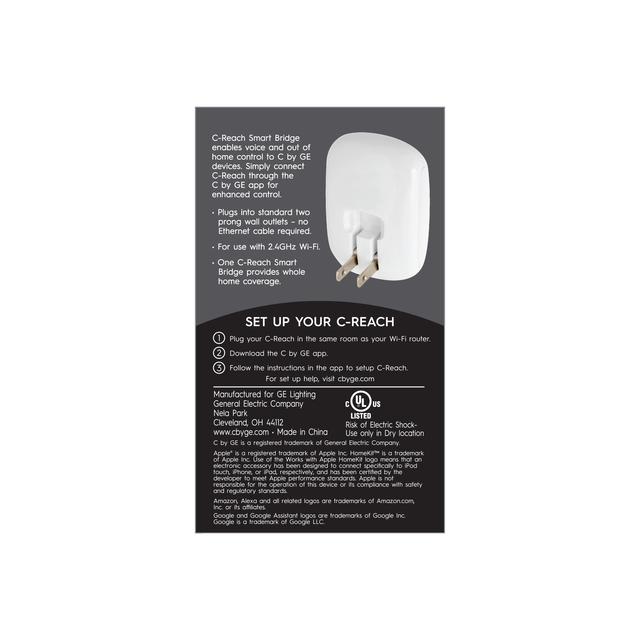 GE Cync Accessories, Reach Smart Bridge, Works with Alexa and Google Assistant, [Connectivity] Enabled (1 Pack)