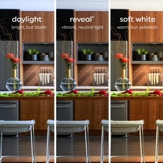 GE Reveal HD+ LED 60 Watt Replacement, Reveal, T10 Deco - Tubular Bulbs (2 Pack)