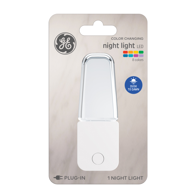 GE LED Color Changing Night Light, Dusk to Dawn (1-Pack)