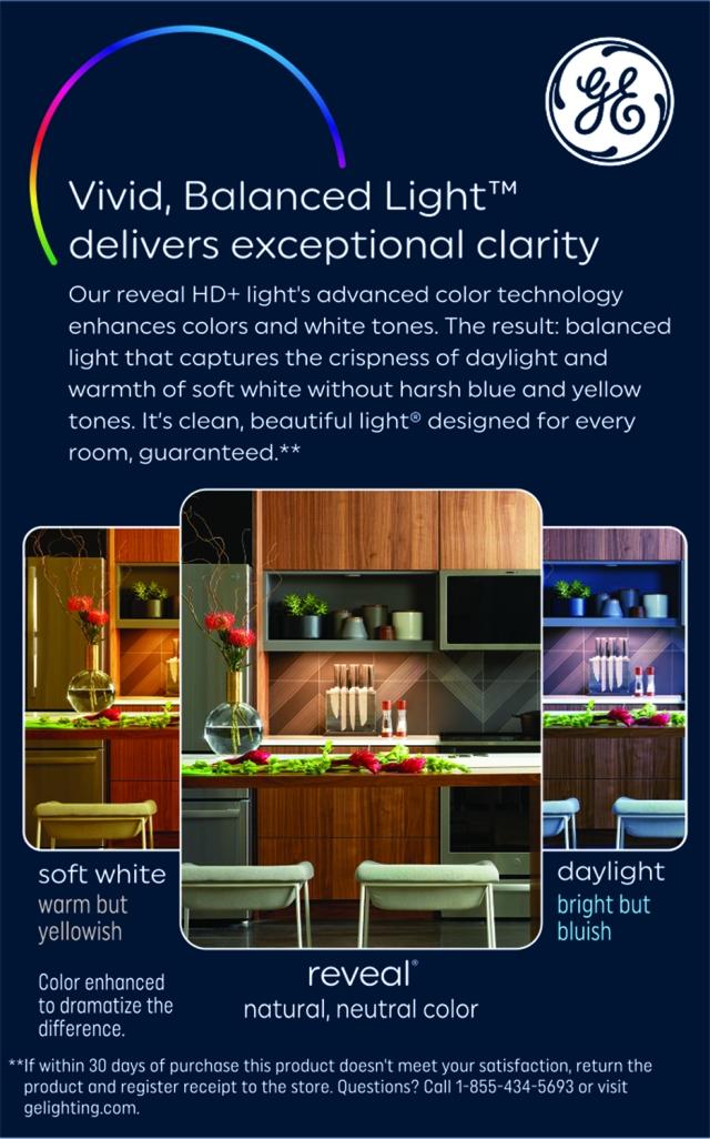 GE Reveal HD+ LED 65 Watt Replacement, Reveal, BR30 Indoor Floodlight Bulb (1 Pack)
