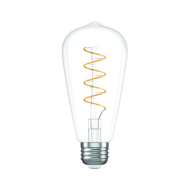 GE Relax HD LED 60 Watt Replacement, Soft White, ST19 Edison Bulbs (2 Pack)