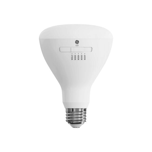 GE Color Select LED 65 Watt Replacement, BR30 Indoor Floodlight Bulbs (2 Pack)