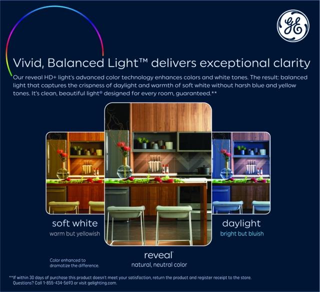 GE Reveal HD+ LED 90 Watt Replacement, Reveal, BR30 Indoor Floodlight Bulbs (2 Pack)