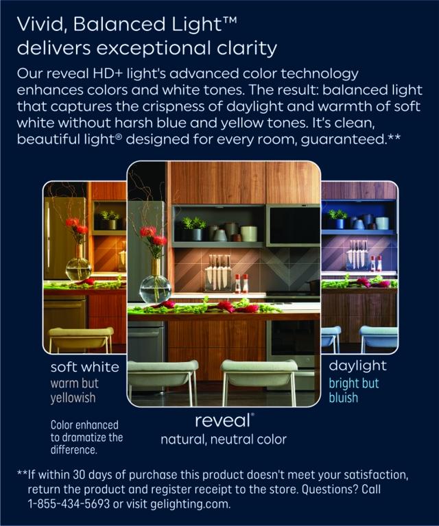 GE Reveal HD+ LED 45 Watt Replacement, Reveal, R20 Indoor Floodlight Bulb (1 Pack)