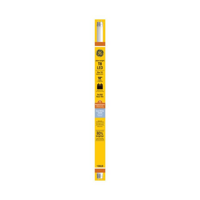 GE Ultra Bright LED 15 Watt Replacement, Cool White, T8 LED Tube Bulb (1 Pack)