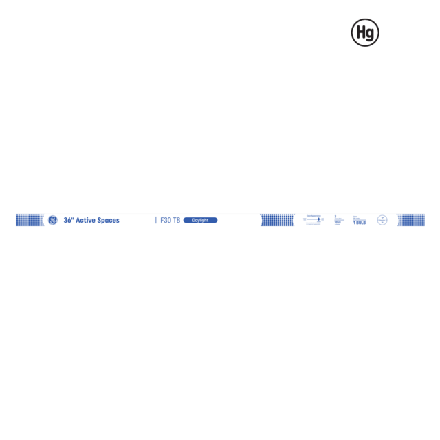 GE Daylight 30 Watt 35.43 Inch T8 G13 Base Fluorescent Tube 1 Pack