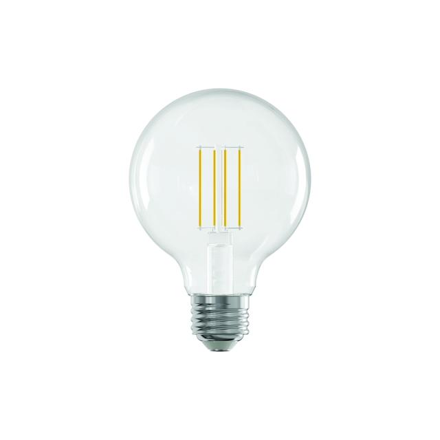 GE Reveal HD+ LED 60 Watt Replacement, Reveal + Soft White, G25 Vanity - Globe Bulbs (2 Pack)