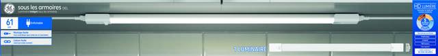 GE LED Undercabinet Light Fixture, Plug-in Integrated Bar Light, 24in (1-Pack)
