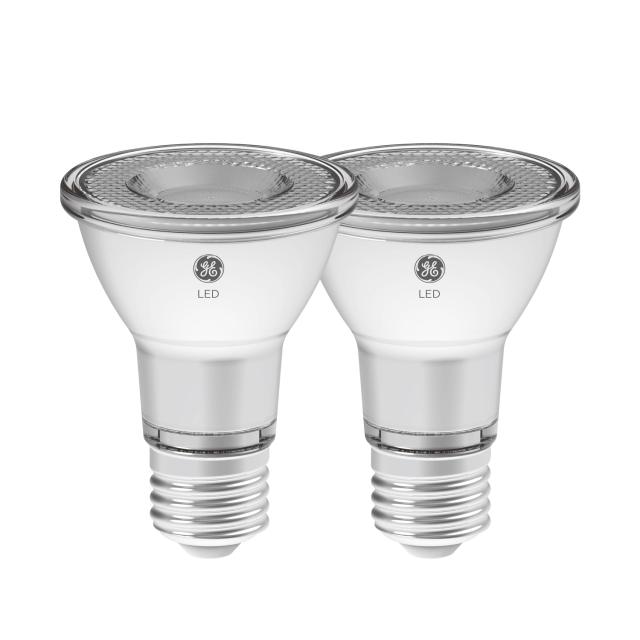 GE Reveal HD+ LED 50 Watt Replacement, Reveal, PAR20 Indoor Floodlight Bulbs (2 Pack)