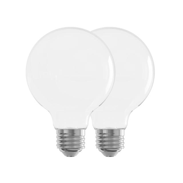 GE Reveal HD+ LED 60 Watt Replacement, Reveal, G25 Vanity - Globe Bulbs (2 Pack)