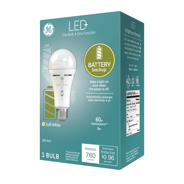 LED Emergency Battery Backup Lighting Kit - 6W - 760 lumens