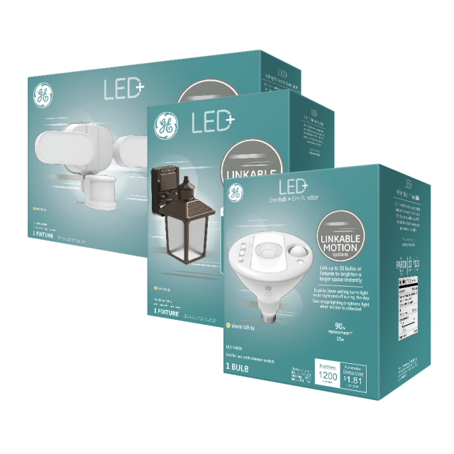 GENERAL ELECTRIC Motion Activated LED Night Light, Dusk-to-Dawn, 20 Lumens,  40865