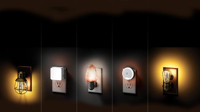 Veilleuses à LED  Plug-in, capteur et changement de couleur