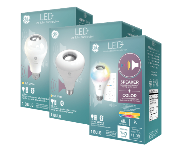 LED+ Speaker Light Bulb  Bluetooth Light Bulb Speaker