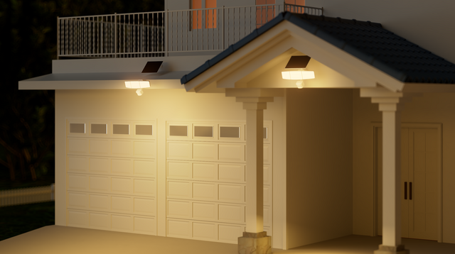 3-Head Solar Security Light