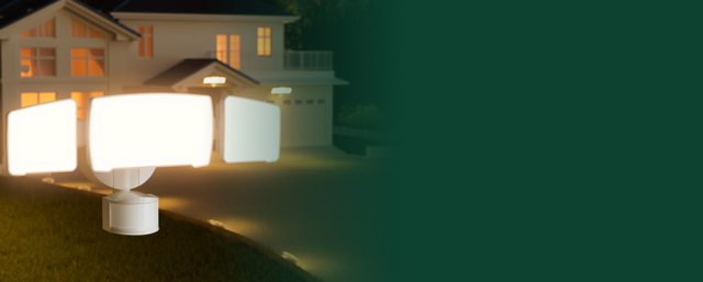 Outdoor Security Fixture 3-head Easy install