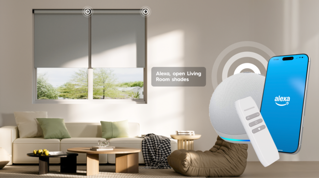Set your shades to work with Matter Thread compatible devices like Google Home, Apple Home, Amazon Alexa and Samsung SmartThings