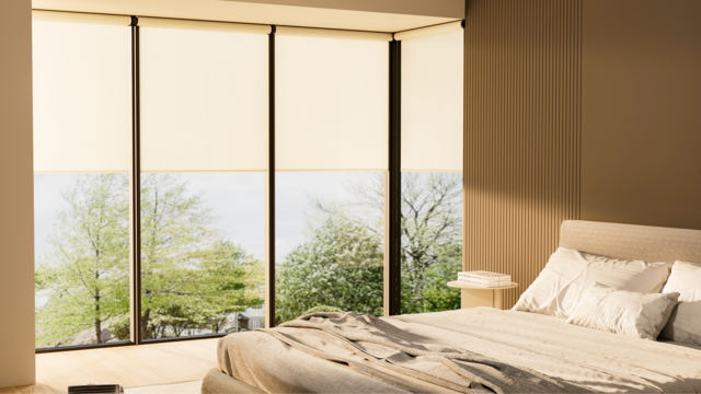 Smart Shades for privacy and style in your Bedroom!