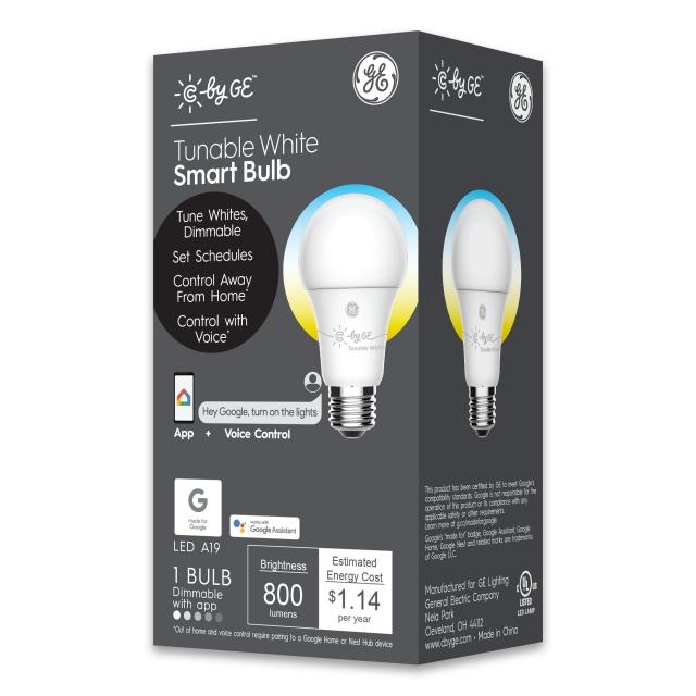 C by GE Tunable White A19 Smart LED Bulb (1Pack)