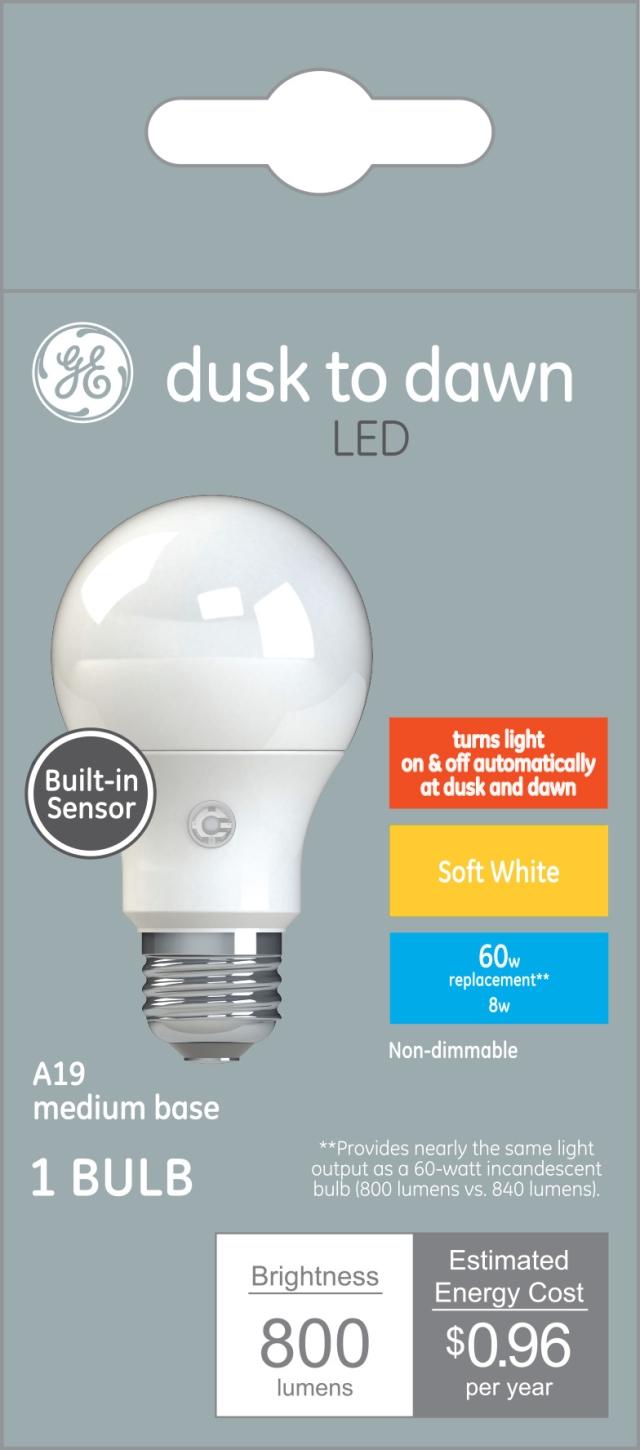 GE LED Soft White Bulb A19 60W  White 8 bulbs 