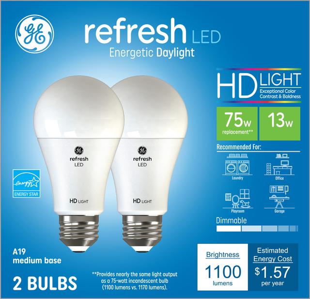 GE Refresh HD Daylight 75W Replacement LED Indoor ...
