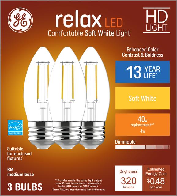 Spiral Light Bulb with Medium Base 40 watt replacement GE Reveal CFL 10 Watt 6 Bulbs 