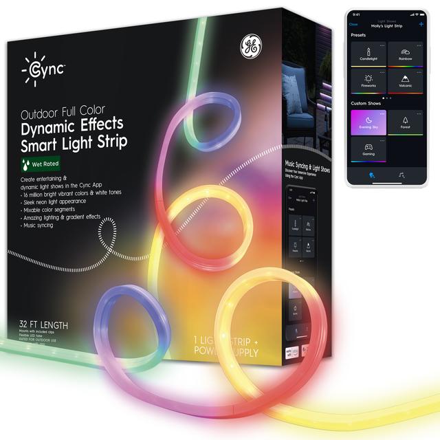 RGB Color Changing LED Light Strips - App Control - Waterproof - Plug and Play - Included Remote - 10M