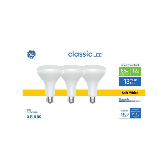 GE LED Surface Mount Floodlights - 15W Color Selectable (3-Pack)