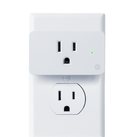 GE CYNC Smart Plug Bundle, (1) Outdoor Smart Plug + (1) Indoor Smart Plug,  Bluetooth and Wi-Fi Outlet Sockets