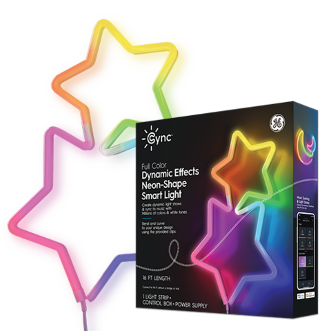 Dynamic Effects Neon-Shape Light Product and Packaging