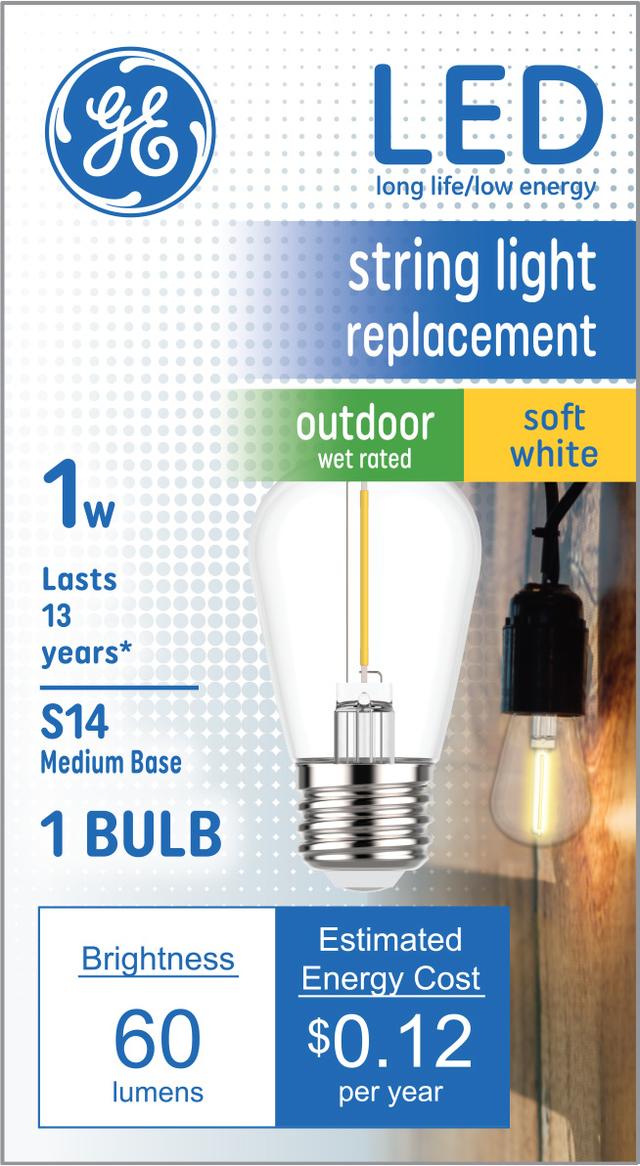 GE Specialty LED, Soft White, S14 Specialty Bulb (1 Pack)