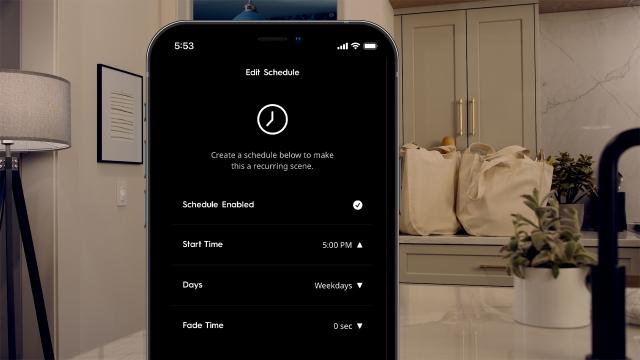 Enjoy automated control of lights